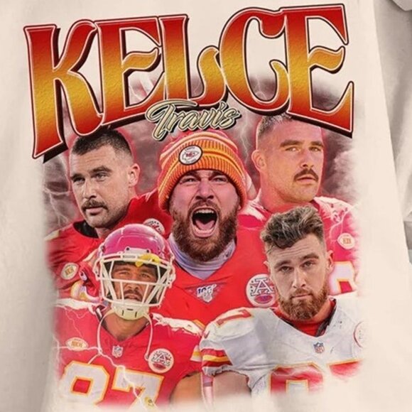 Travis Kelce Kansas City Chiefs NFL Football Fan Sweatshirt Crewneck 05 - Picture 2 of 5